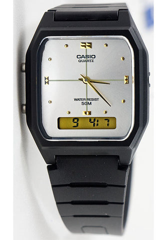 Casio AW-48HE-7AV Classic Analogue White Digital 50m Water Resistant Watch