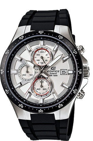 Casio EFR-519-7AV Edifice Men's White Resin 100M WR Watch Stopwatch