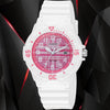 Casio LRW200H-4C Women's Watch Analog White Band Pink Dial Date 100m WR New