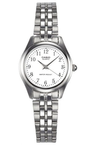 Casio LTP-1129A-7B Ladies Stainless Steel Silver Dial Casual Dress Watch