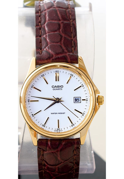 LTP-1183Q-9A Women\'s Analog Dress‎ Watch Leather Casio LTP-1183Q-9A Gold Dial Brown Leather Analog Quartz  main image 4