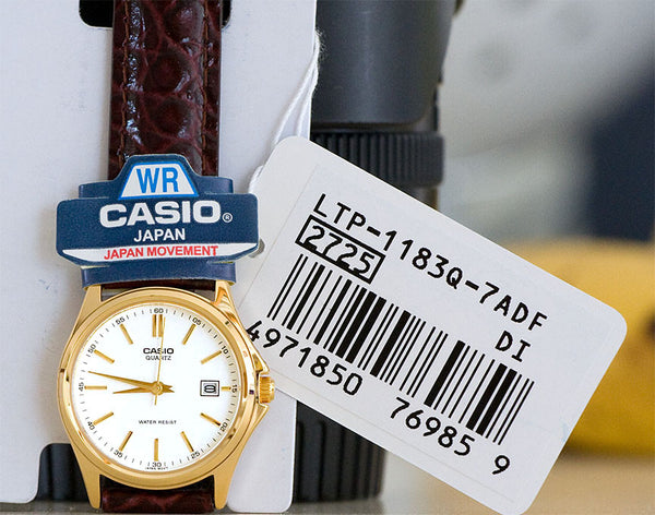 Casio LTP-1183Q-7A Ladies Analogue Brass Dress Watch Leather  display picture 3