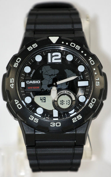 Casio MWQ-100-1AVCF – Orologio Uomo Analogico-digitale Al Quarzo, Cinturino In Resina, 100m Water Resist