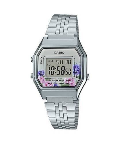 NEWEST Casio LA680WA-4C Women Silver Digital Retro Vintage Watch