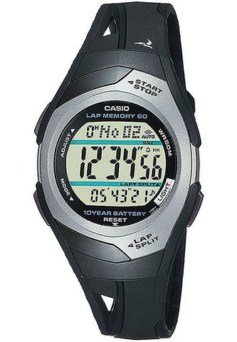 Casio STR-300C-1V Ladies Pace Maker Lap Memory 2 Time Zones 5 Alarms Watch