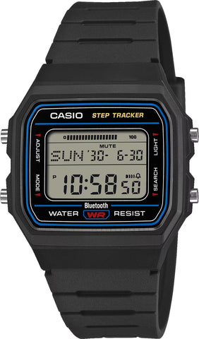 Casio F-B100W-1A Bluetooth Step Tracker Watch Black Resin Band Brand New