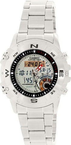 Casio AMW-704D-7AV Hunting Timer Steel Thermometer Watch