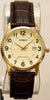 Casio MTP-V002GL-9B Mens Gold Analog Black Leather Band Watch New with Day and Date
