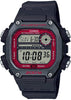 Casio Mens DW-291H-1BV Black Red Classic 200m Sports Watch Alarm Chronograph New