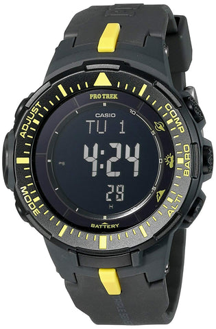 Casio PRG-300-1A9 PROTREK Triple Sensor VERSION 3 Watch Black Yellow Men's