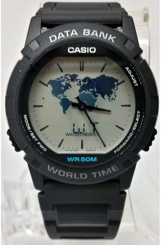 Casio ABX-20U-1E Vintage Mens Data Bank Twincept Watch