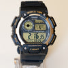 Casio AE-1400WH-9AV World Time 5 Alarms 10 Year Battery Watch LED New