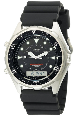 Casio AMW-320R-1EV 100M DIVER Sports Watch Chronograph Black Dial Alarm