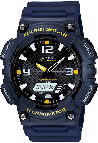 Casio AQ-S810W-2AV SOLAR POWER World Time 5 Alarms 100m Watch