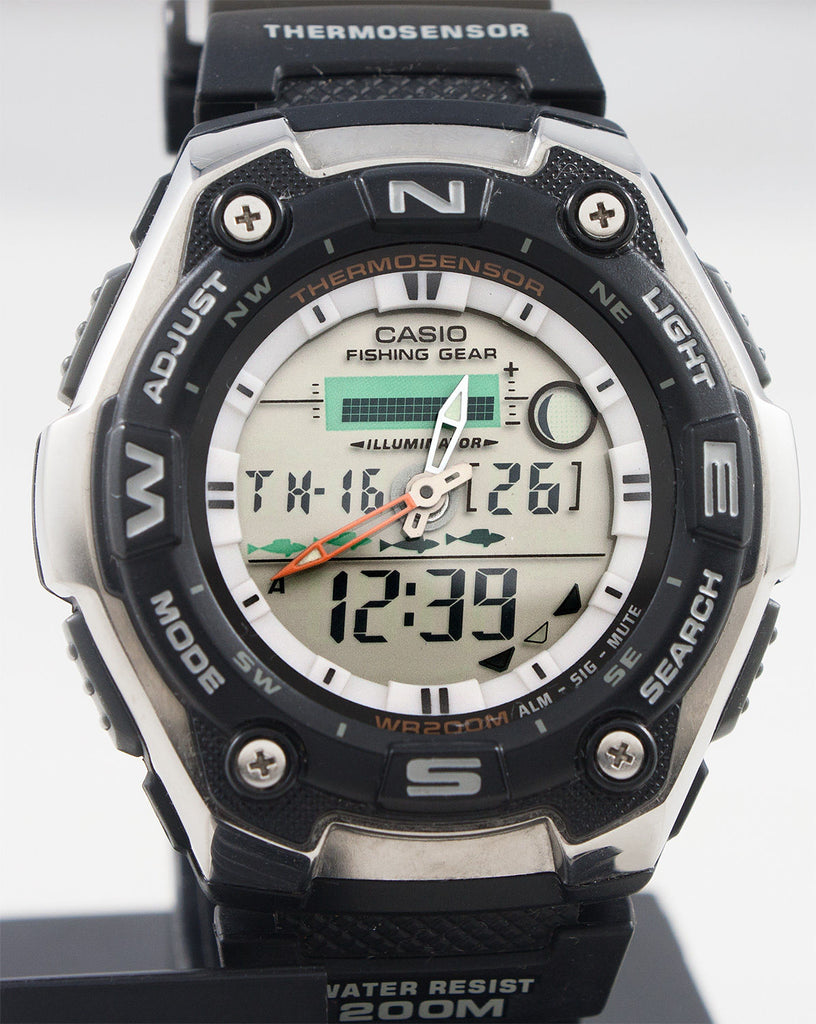 Casio AQW-101-1AV Mens Watch Thermometer Fishing NEW Great Watches
