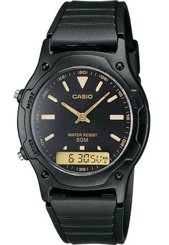 Casio AW-49HE-1AV Classic Black Analogue Digital 50m WR
