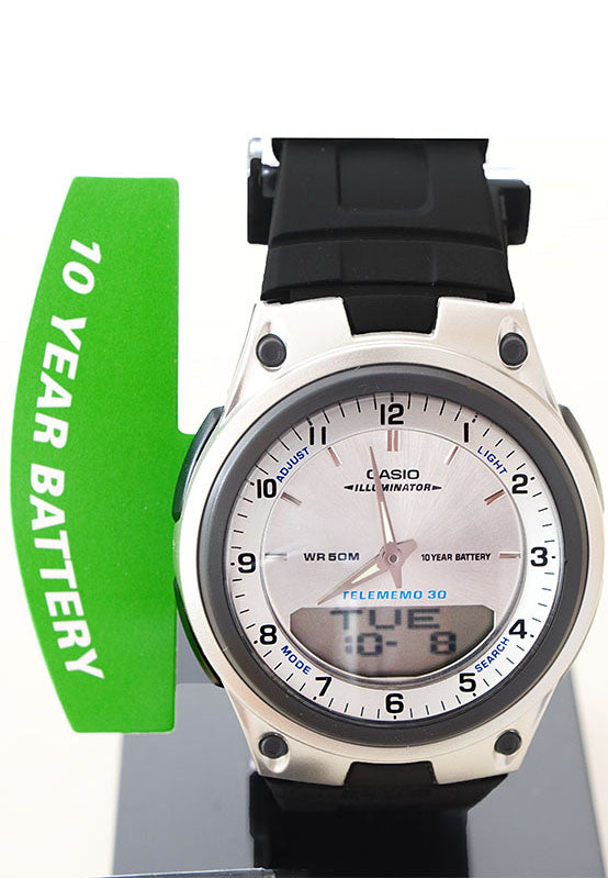 Casio AW-80-1A Original Neu Schwarz Daten Bank Herren Uhr AW-80 Analog Digital e Casio AW-80-1A Original Neu Schwarz Daten Bank Herren Uhr AW-80 Analog Digital e