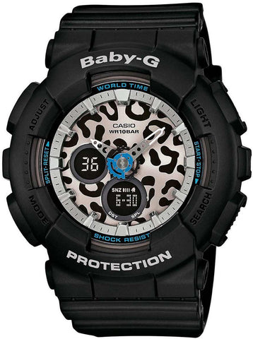Casio BABY-G BA-120LP-1A Black Analog Digital World Time Watch 100M WR