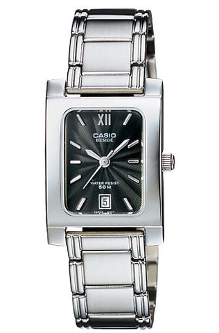 Casio BEL-100D-1AV Beside Ladies Stainless Steel Dress Watch 50M