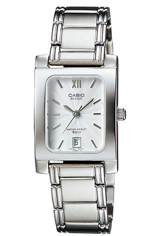 Casio BEL-100D-7AV Beside Ladies Stainless Steel Dress Watch 50M