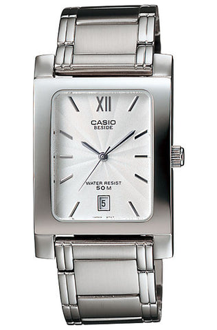 Casio BEM-100D-7AV Beside Men's Stainless Steel Analogue Dress Watch 50M