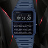 Casio 1980s Blue Calculator Watch CA-53WF-2BC Alarm Stopwatch New