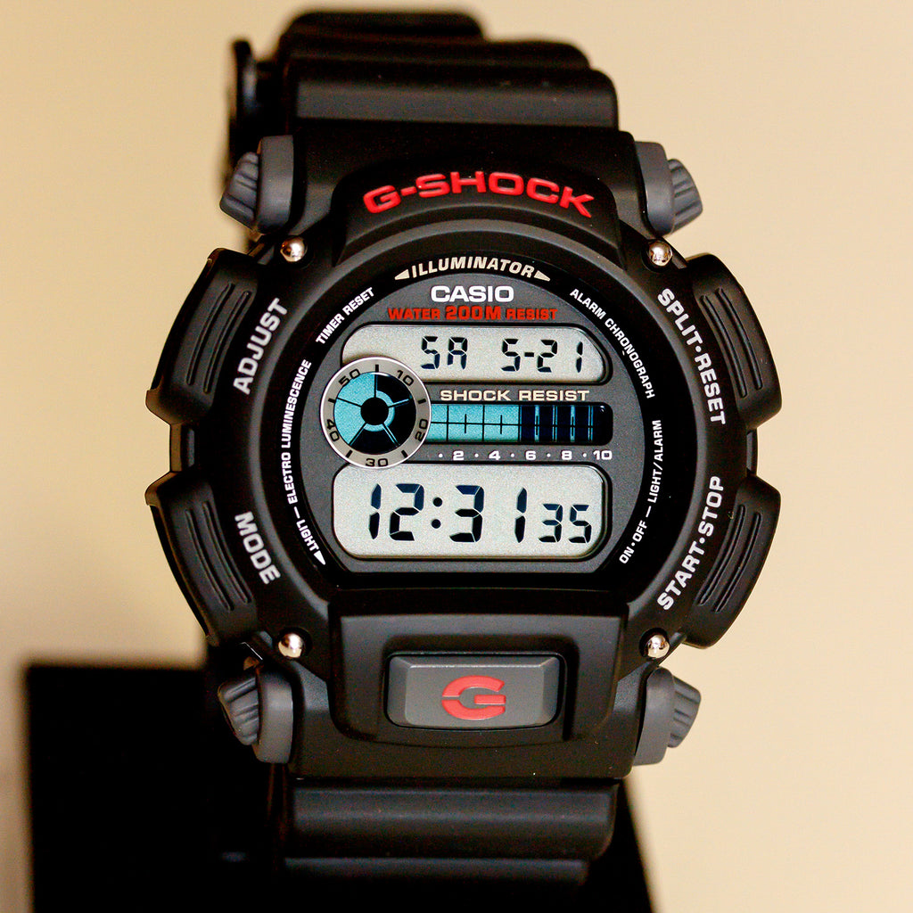 Casio DW-9052-1V Mens G-Shock Chronograph Watch 200M WR Resin
