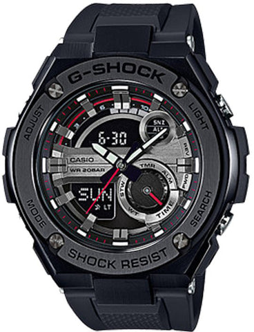 Casio GST-210B-1A G-Shock 200M WR World Time Black Men's Watch Ana Digital