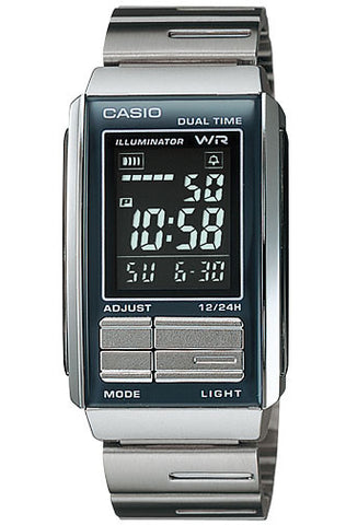 Casio LA-201W-1B Ladies Steel FUTURIST LCD Watch