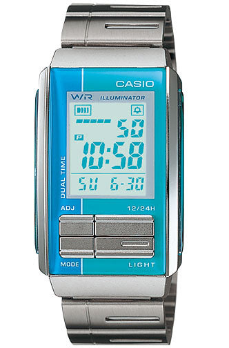 Casio LA-201W-2A2 Ladies Steel FUTURIST LCD Watch