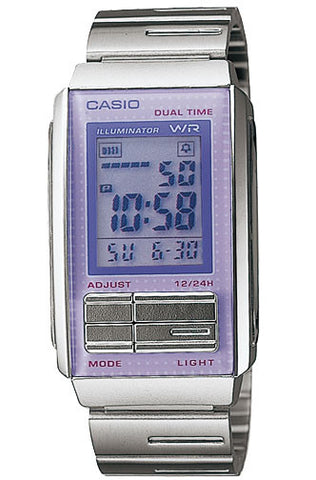 Casio LA-201W-6A Ladies Steel FUTURIST LCD Watch