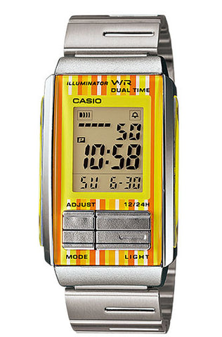Casio LA-201W-9C Ladies Steel FUTURIST LCD Watch