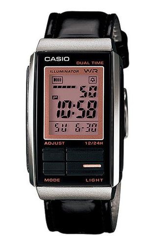 Casio LA-201WBL-1A Women's Futurist Leather Watch
