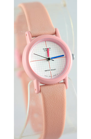 Casio LQ-11W-4 Ladies Vintage 1990s Analog Watch Pink Classic Tech Design New