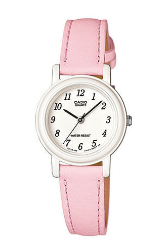 Casio LQ-139L-4B1 Elegant Ladies Pink Analogue Leather Band Watch