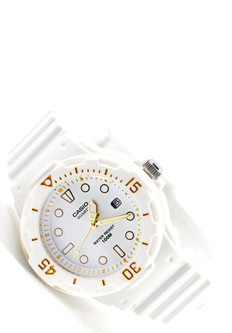 Casio LRW-200H-7E2V Ladies Analogue Shiny Band with Date 100m WR Watch
