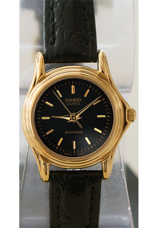 Casio LTP-1096Q-1A Ladies Black and Gold Analogue Dress Watch Leather Great Watches Casio LTP-1096Q-1A Ladies Black and Gold Analogue Dress Watch Leather Great Watches