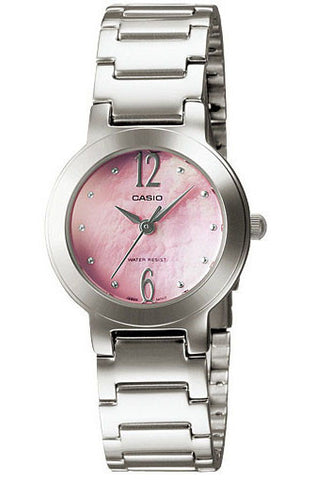 Casio LTP-1191A-4A1 Ladies Pink Stainless Steel Casual Dress Watch