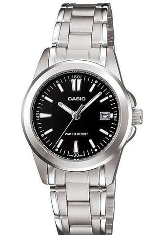 Casio LTP-1215A-1A2 Ladies Steel Bracelet Analogue with Date Display Watch
