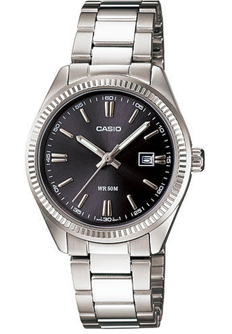 Casio LTP-1302D-1A1V Ladies Analogue Stainless Steel Band with Date Display Watch