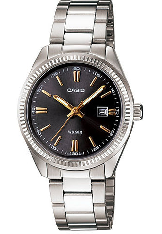 Casio LTP-1302D-1A2V Ladies Analogue Stainless Steel Date Watch