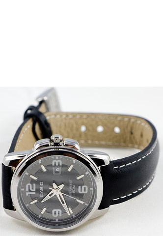Casio LTP-1314L-8AV Ladies Leather Strap Date Display Watch
