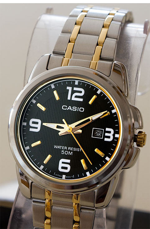 Casio LTP-1314SG-1AV Ladies Steel Bracelet Analogue with Date Display Watch