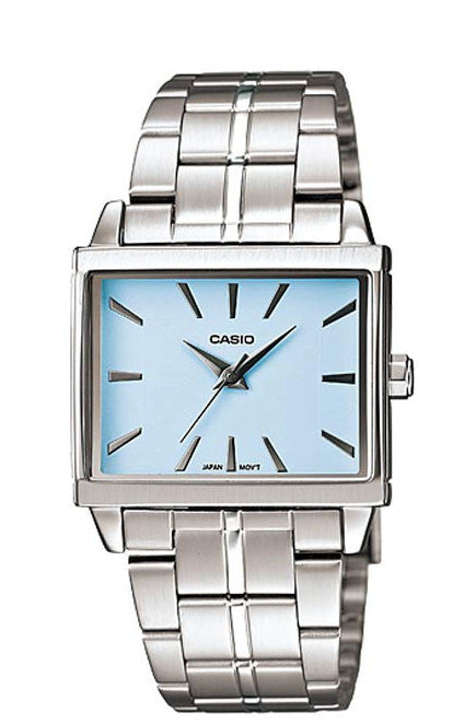 Casio LTP-1334D-2A Ladies Silver Stainless Steel Quartz Watch with Blue Dial