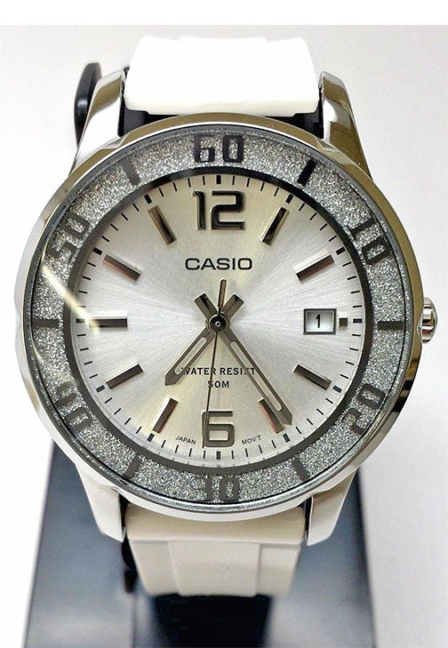 Casio LTP-1359-7AV Ladies White Analogue 50M WR Watch