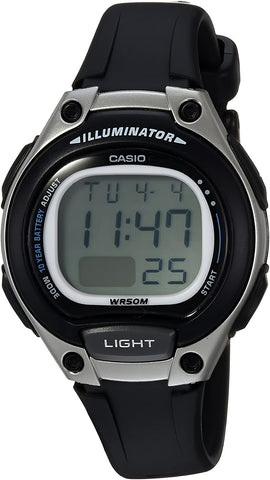 Casio LW-203-1AV Women's Digital Black Resin Watch Alarm 50M WR Alarm Backlight