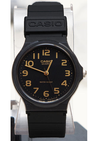 Casio MQ-24-1B2 Classic Black & Gold Thin Analogue Watch