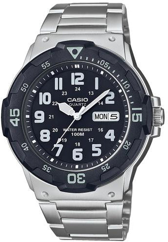 Casio MRW-200HD-1BV Analogue Day and Date Display Steel Watch 100m WR New