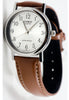 Casio MTP-1095E-7B Men's Classic Silver Analogue Brown Leather Band Watch