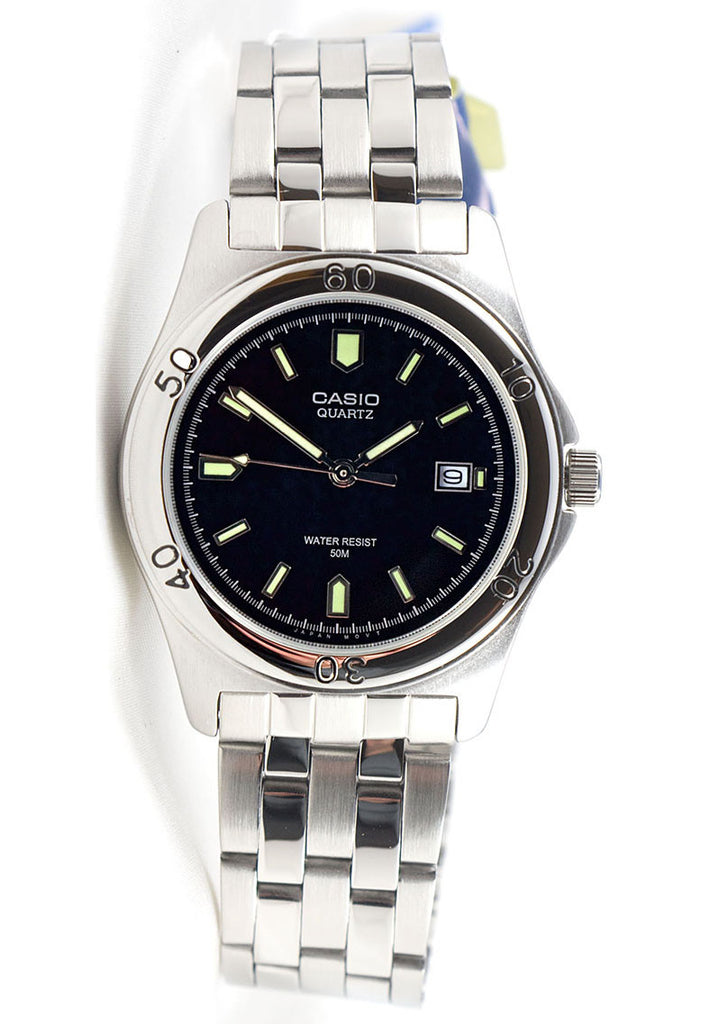 Casio MTP-1213A-1AV Analogue Quartz Steel Watch Date 50m WR